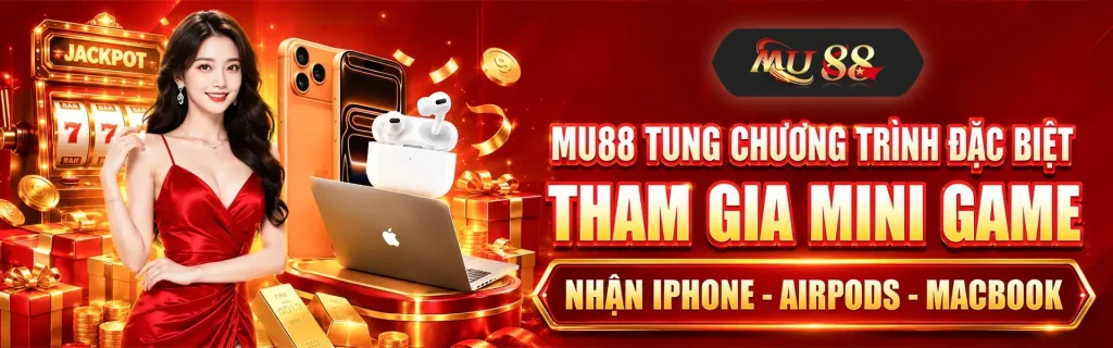 banner mu88 mini game tặng iphone